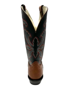 'Hondo Boots' Men's 13" Spanish Shoulder Western U Toe - Walnut / Black -Travs Outfitter Store 2309Back