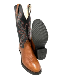 'Hondo Boots' Men's 13" Spanish Shoulder Western U Toe - Walnut / Black -Travs Outfitter Store 2309Pair