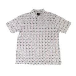 'FX Fusion' Men's Flamingo & Friends Polo - White