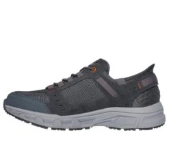 'Skechers' Men's Slip-ins RF: Oak Canyon-Consistent Winner - Grey / Orange -Travs Outfitter Store 237450 GYOR D