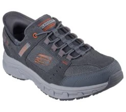 'Skechers' Men's Slip-ins RF: Oak Canyon-Consistent Winner - Grey / Orange -Travs Outfitter Store 237450 GYOR E