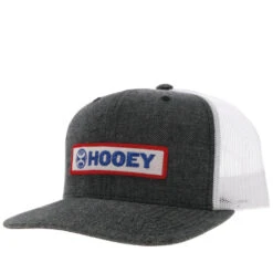 'Hooey' Men's Lockup Trucker Cap - Charcoal / White