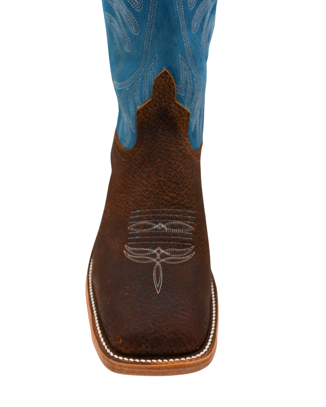 'Anderson Bean' Men's 13" Square Toe - Brown / Blue 6 'Anderson Bean' Men's 13" Square Toe - Brown / Blue - Image 6