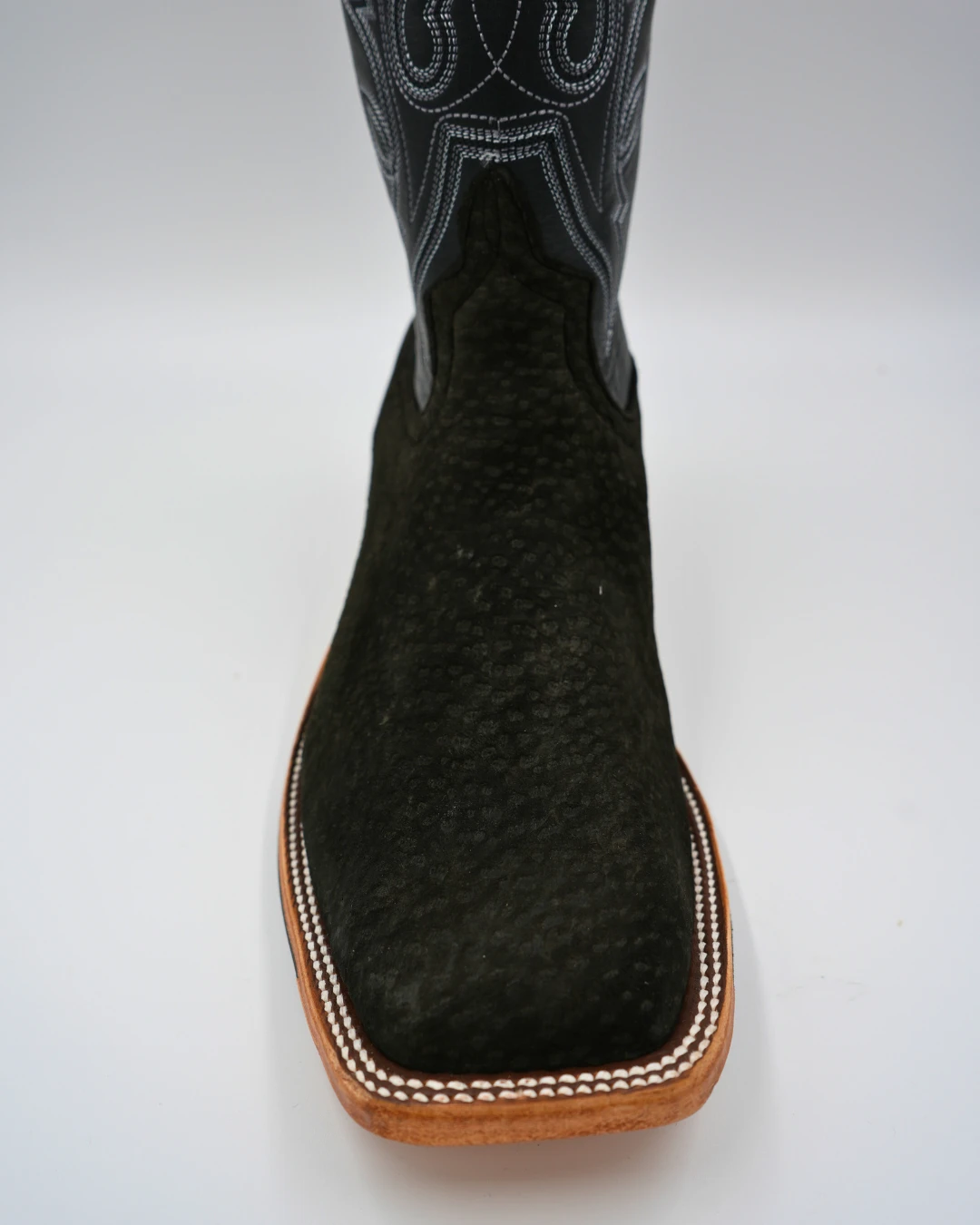 'Anderson Bean' Men's 13" Carpincho Square Toe - Black 4 'Anderson Bean' Men's 13" Carpincho Square Toe - Black - Image 4