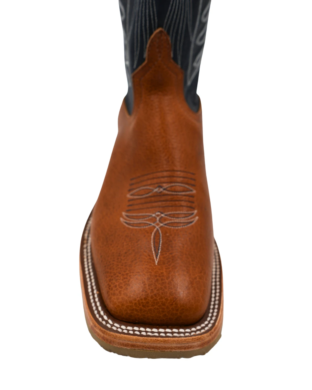 'Anderson Bean' Men's 13" Bison Square Toe - Vanilla / Carbon Blue 3 'Anderson Bean' Men's 13" Bison Square Toe - Vanilla / Carbon Blue - Image 3