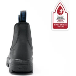 'Steel Blue' Men's 6" Hobart EH Steel Toe - Black -Travs Outfitter Store 310101 BLK J1P1664 6 1