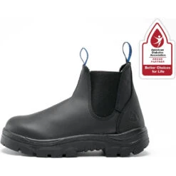 'Steel Blue' Men's 6" Hobart EH Steel Toe - Black -Travs Outfitter Store 310101 BLK J1P1664 8 1