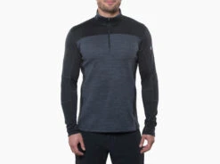 'Kuhl' Men's Ryzer 1/4 Zip - Black / Koal