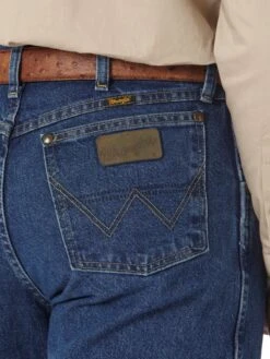 'Wrangler' Men's George Strait Cowboy Cut® Relaxed Fit - Heavyweight Stone Denim -Travs Outfitter Store 31MGSHD BD01 RWBD PRD