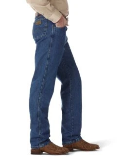 'Wrangler' Men's George Strait Cowboy Cut® Relaxed Fit - Heavyweight Stone Denim -Travs Outfitter Store 31MGSHD BS01 RWBB PRD