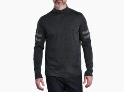 'Kuhl' Men's Team™ Merino 1/4 Zip Sweater - Smoke
