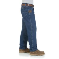 'Wrangler' Men's Quilt Lined 5 Pocket Jeans - Antique Indigo -Travs Outfitter Store 3W055TH BS01 SWNN WPRD