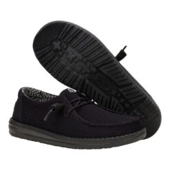 'HEY DUDE' Women's Wendy Stretch - Triple Black -Travs Outfitter Store 41878 0WC WENDYSTRETCH TRIPLEBLACK PAIR BOTTOM conversion1