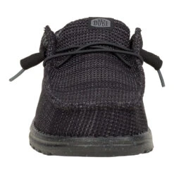 'HEY DUDE' Men's Wally Stretch Mesh - Black -Travs Outfitter Store 41898 060 WALLYSTRETCHSOX BLACK FRONT conversion1