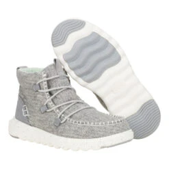 'HEY DUDE' Women's Reyes Heathered - Grey -Travs Outfitter Store 42006 030 REYESHEATHERED GREY PAIR BOTTOM conversion1