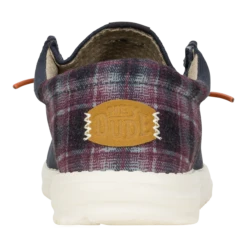 'HEY DUDE' Men's Wally Funk Waffle - Red Plaid -Travs Outfitter Store 42160 661 WALLYFUNKWAFFLE REDPLAID BACK