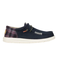 'HEY DUDE' Men's Wally Funk Waffle - Red Plaid