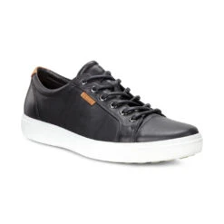 'Ecco' Men's Soft 7 Sneaker - Black -Travs Outfitter Store 430004 01001 main