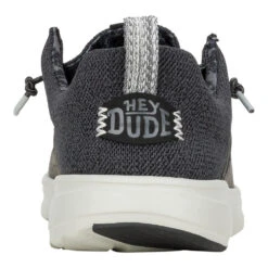 'HEY DUDE' Men's Wally Hey20 Mesh -Black / Monument Grey -Travs Outfitter Store 43145 0NU WALLYHEY2OMESH BLACK MONUMENTGREY BACK conversion1