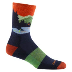 'Darn Tough Vermont' Men's Close Encounters Micro Crew Midweight Hiking Socks - Eclipse