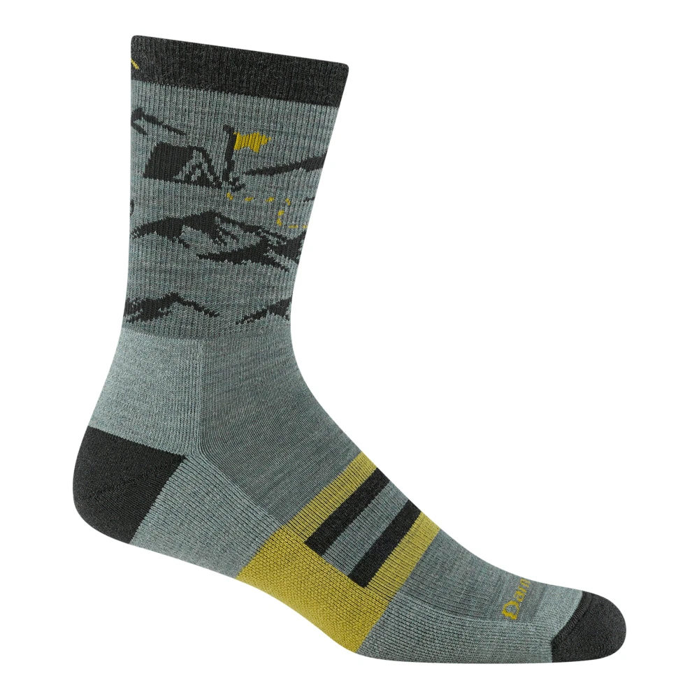 'Darn Tough Vermont' Men's Hike Hut Micro Crew Midweight Hiking Socks - Seafoam 1 'Darn Tough Vermont' Men's Hike Hut Micro Crew Midweight Hiking Socks - Seafoam