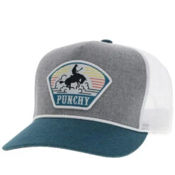 'Hooey' Men's Punchy Trucker Cap - Grey / White