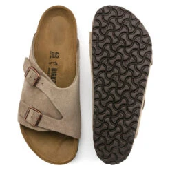 'Birkenstock' Women's Zurich Suede Leather Slide Sandal - Taupe 8 'Birkenstock' Women's Zurich Suede Leather Slide Sandal - Taupe -Travs Outfitter Store 50463 4th