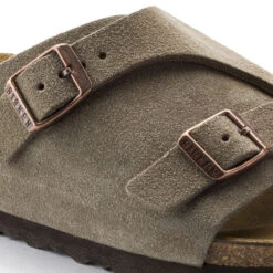 'Birkenstock' Women's Zurich Suede Leather Slide Sandal - Taupe 9 'Birkenstock' Women's Zurich Suede Leather Slide Sandal - Taupe -Travs Outfitter Store 50463 detail 1
