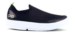 'OOFOS' Women's OOmg EeZee Low Shoe - White / Black