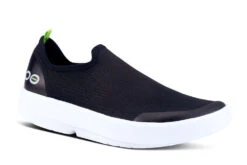 'OOFOS' Women's OOmg EeZee Low Shoe - White / Black -Travs Outfitter Store 5072WHTBLK shot2