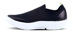 'OOFOS' Women's OOmg EeZee Low Shoe - White / Black -Travs Outfitter Store 5072WHTBLK shot4