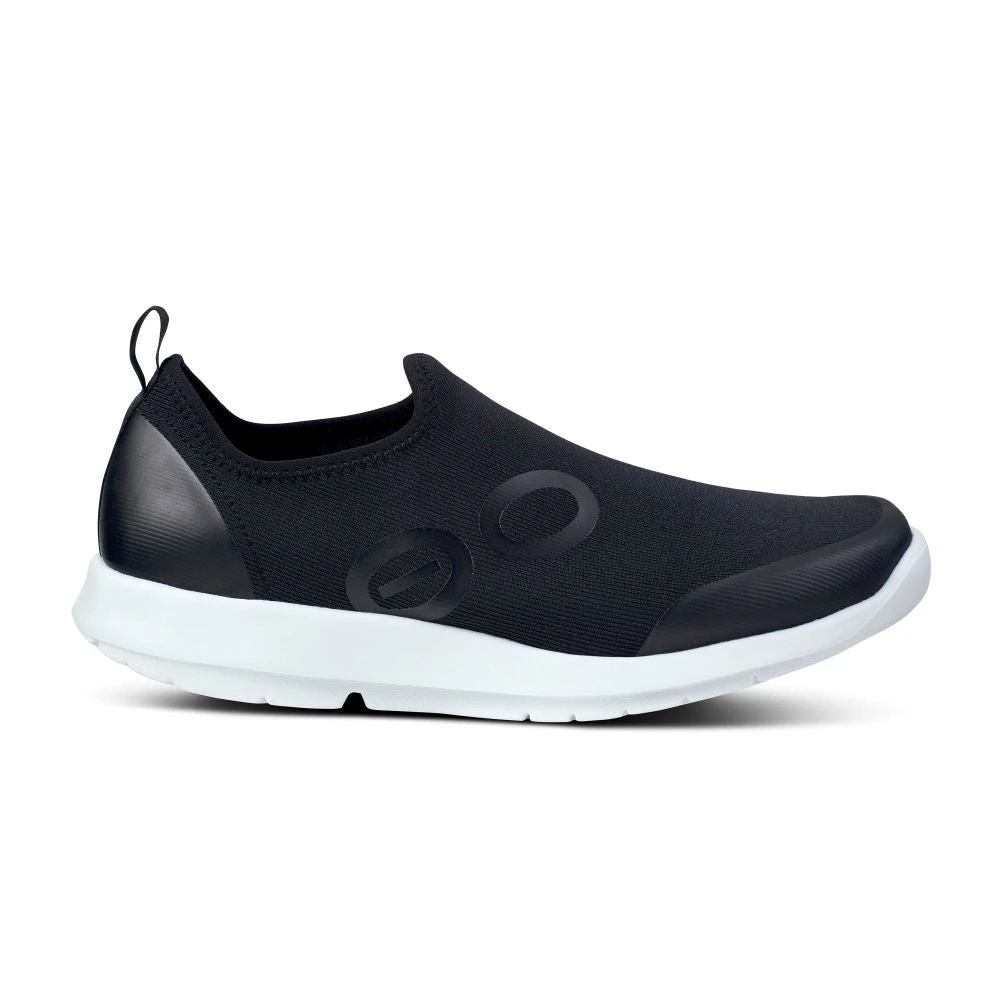 'OOFOS' Women's OOmg Sport Low Shoe - White / Black 1 'OOFOS' Women's OOmg Sport Low Shoe - White / Black