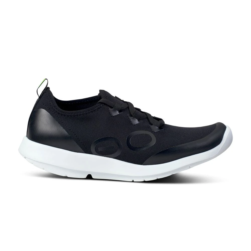 'OOFOS' Women's OOmg Sport LS-Low Shoe - White / Black 1 'OOFOS' Women's OOmg Sport LS-Low Shoe - White / Black