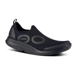 'OOFOS' Men's OOmg Sport Low Shoe - Black -Travs Outfitter Store 5085BLACK shot2