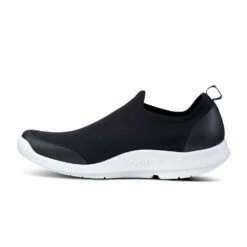 'OOFOS' Men's OOmg Sport Low Shoe - White / Black -Travs Outfitter Store 5085WHTBLK shot4