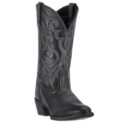 'Laredo' Women's 11" Maddie Western Round U Toe - Black -Travs Outfitter Store 51110 1 1500x.progressive 1