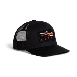 'Sitka' Men's Icon Mid Pro Trucker Cap - Black