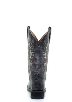 'Corral' Women's 12" Embroidered Western - Black / Sand -Travs Outfitter Store 5356 2 scaled