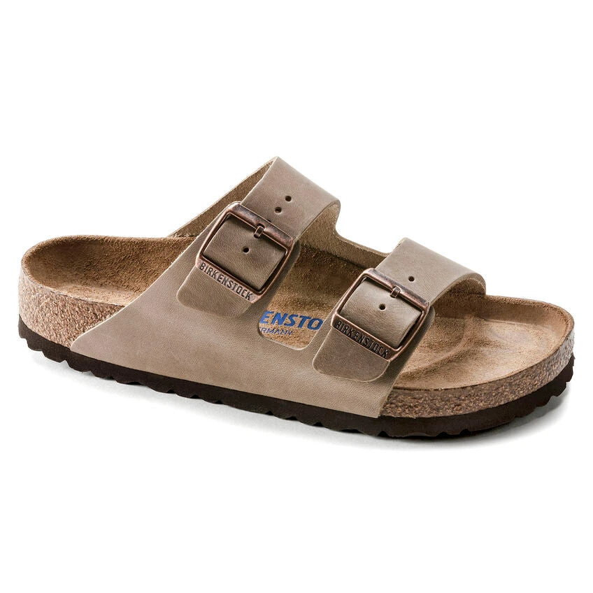 'Birkenstock' Men's Arizona Oiled Leather Soft Footbed Sandal - Tobacco Brown 1 'Birkenstock' Men's Arizona Oiled Leather Soft Footbed Sandal - Tobacco Brown