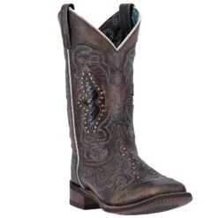 'Laredo' Women's 11" Spellbound Western Square Toe - Blacktan -Travs Outfitter Store 5660 1 1500x.progressive c9fe2fa9 4f49 4788 9f93 e8c1b8b32dca
