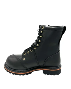 'Iron Age' Men's 8" Chainsaw Logger EH WP Comp Toe - Black -Travs Outfitter Store 5699Inside