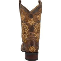'Laredo' Women's 11" Secret Garden Western Square Toe - Brown -Travs Outfitter Store 5822 4
