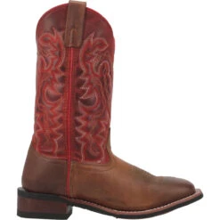 'Laredo' Women's Darla Western Square Toe - Tan / Red