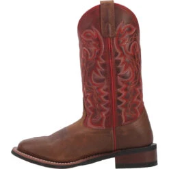 'Laredo' Women's Darla Western Square Toe - Tan / Red -Travs Outfitter Store 5894 3 1200x 2fab1e06 ab14 4eb2 9266 b6def8a81da4