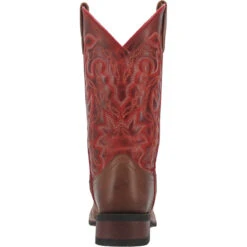 'Laredo' Women's Darla Western Square Toe - Tan / Red -Travs Outfitter Store 5894 4 1200x f59ba94a 2178 4a1a a5e5 12733abdda5c