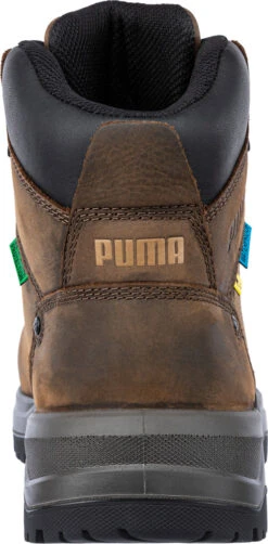 'Puma' Men's 6" Granite MetGuard EH WP Comp Toe - Brown -Travs Outfitter Store 632735 GRANITE HD MT MID back