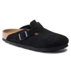 'Birkenstock' Men's Boston Soft Footbed - Black