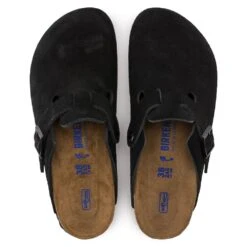 'Birkenstock' Men's Boston Soft Footbed - Black -Travs Outfitter Store 660471 660473 top
