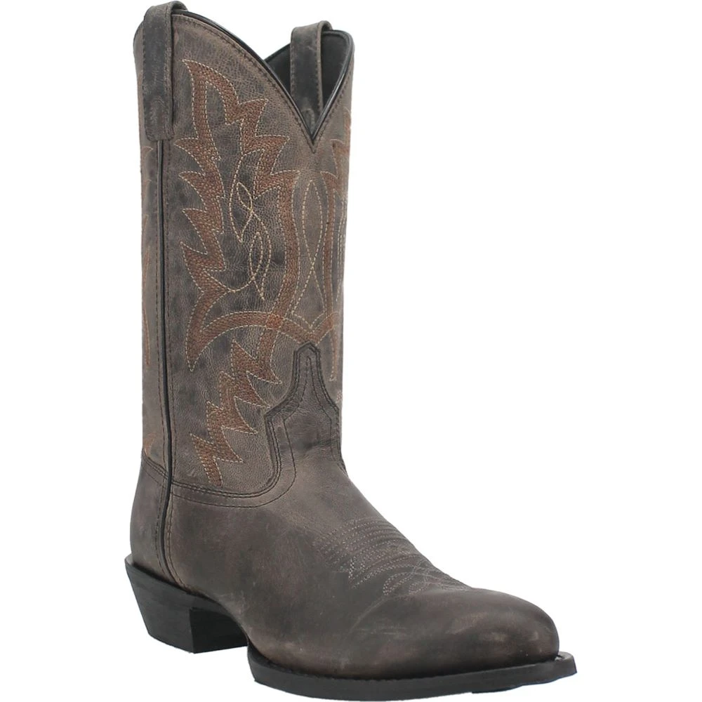'Laredo' Men's 12" Weller Western Round Toe - Grey 6 'Laredo' Men's 12" Weller Western Round Toe - Grey - Image 6