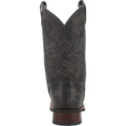 'Laredo' Men's 12" Axel Western Square Toe - Charcoal Black -Travs Outfitter Store 7927 4